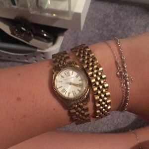Michael Kira gold wrap watch
